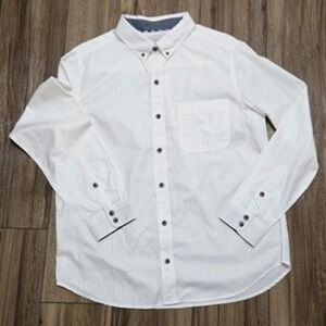 NWOT Men's Old Ranch Long Sleeve Button Up White Size Large‎